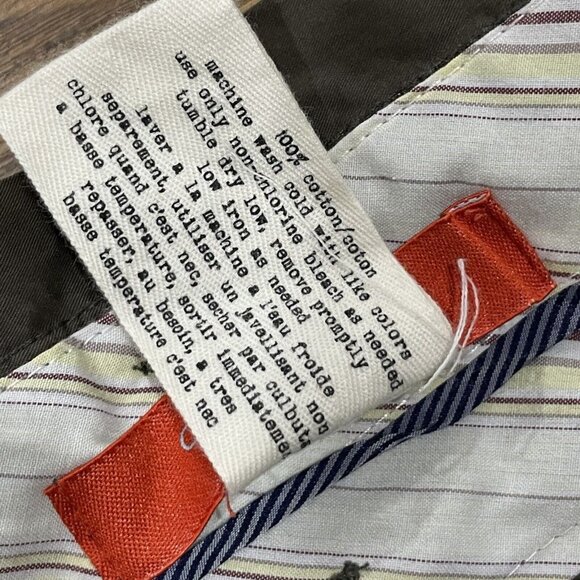 Anthropologie Cartonnier Pants Womens Green Pleated Belted Tie Waist Cuffed Crop - Picture 6 of 14